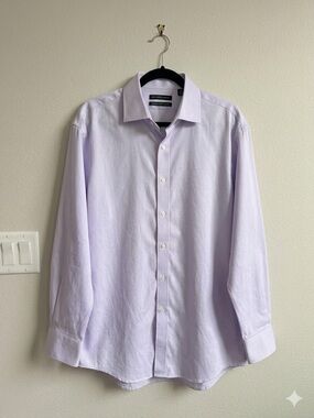 EUC Saks Fifth Avenue Light Lavender Dress Shirt